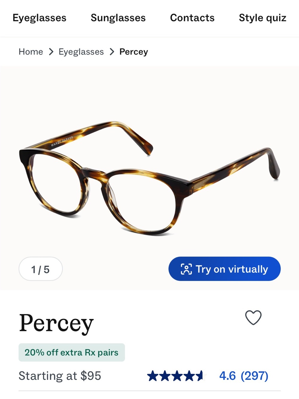 Warby Parker Tortoise Round Frames in Brown and Black